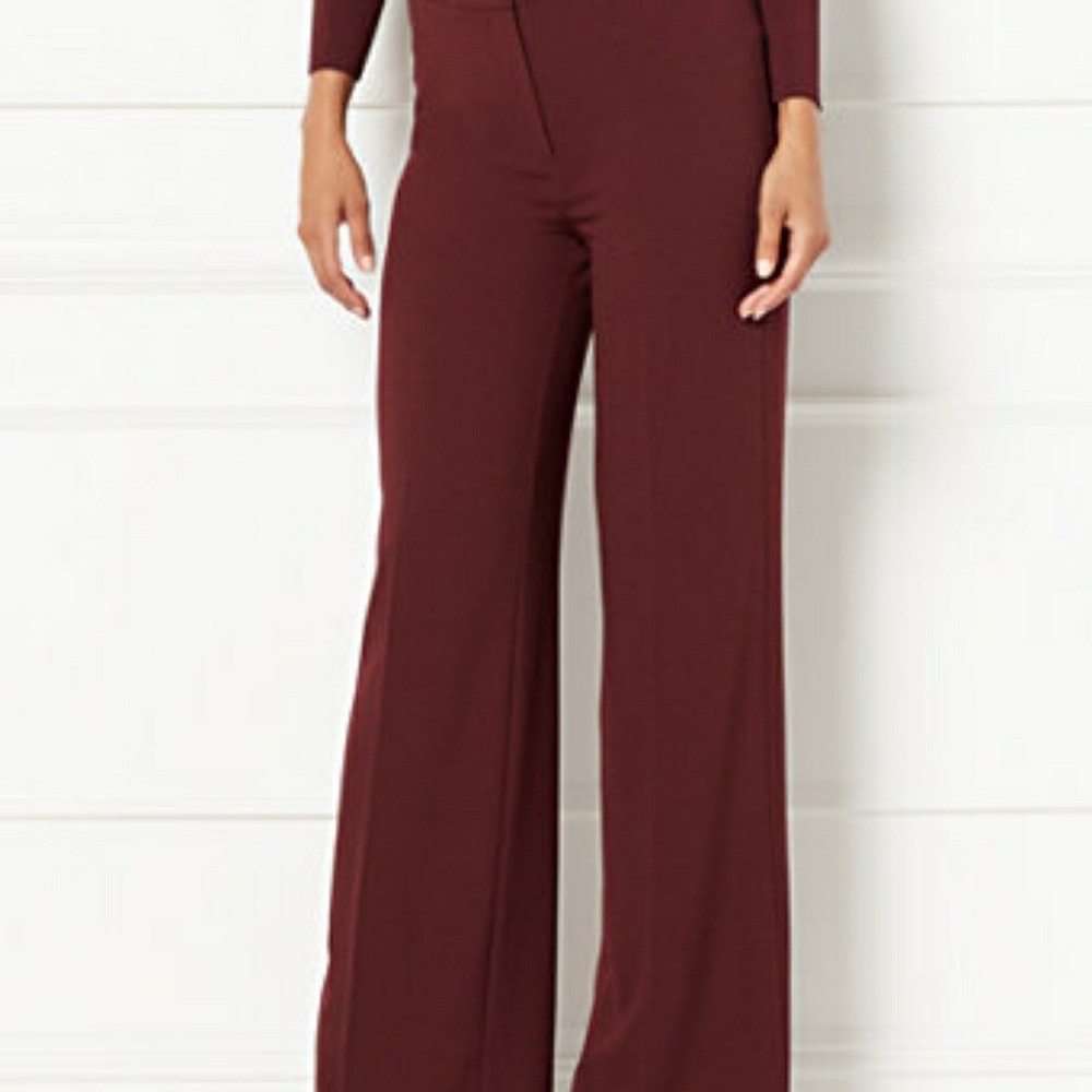 Eva Mendes Pallazo Pant Black Cherry
